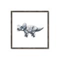 Picture of Gray Dino III _GroupedProduct_Square_Mini_ _GroupedProduct_Square_Canvas_Framed_