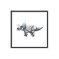 Picture of Gray Dino III _GroupedProduct_Square_Mini_ _GroupedProduct_Square_Canvas_Framed_