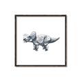 Picture of Gray Dino III _GroupedProduct_Square_Mini_ _GroupedProduct_Square_Canvas_Framed_