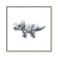 Picture of Gray Dino III _GroupedProduct_Square_Mini_ _GroupedProduct_Square_Canvas_Framed_