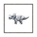 Picture of Gray Dino III _GroupedProduct_Square_Mini_ _GroupedProduct_Square_Canvas_Framed_