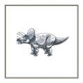 Picture of Gray Dino III _GroupedProduct_Square_Mini_ _GroupedProduct_Square_Canvas_Framed_