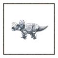 Picture of Gray Dino III _GroupedProduct_Square_Mini_ _GroupedProduct_Square_Canvas_Framed_