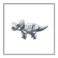 Picture of Gray Dino III _GroupedProduct_Square_Mini_ _GroupedProduct_Square_Canvas_Framed_