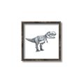 Picture of Gray Dino IV _GroupedProduct_Square_Mini_ _GroupedProduct_Square_Canvas_Framed_