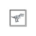 Picture of Gray Dino IV _GroupedProduct_Square_Mini_ _GroupedProduct_Square_Canvas_Framed_