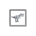Picture of Gray Dino IV _GroupedProduct_Square_Mini_ _GroupedProduct_Square_Canvas_Framed_