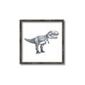 Picture of Gray Dino IV _GroupedProduct_Square_Mini_ _GroupedProduct_Square_Canvas_Framed_