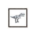 Picture of Gray Dino IV _GroupedProduct_Square_Mini_ _GroupedProduct_Square_Canvas_Framed_