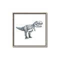 Picture of Gray Dino IV _GroupedProduct_Square_Mini_ _GroupedProduct_Square_Canvas_Framed_