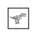 Picture of Gray Dino IV _GroupedProduct_Square_Mini_ _GroupedProduct_Square_Canvas_Framed_