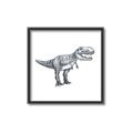 Picture of Gray Dino IV _GroupedProduct_Square_Mini_ _GroupedProduct_Square_Canvas_Framed_