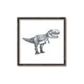 Picture of Gray Dino IV _GroupedProduct_Square_Mini_ _GroupedProduct_Square_Canvas_Framed_