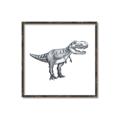 Picture of Gray Dino IV _GroupedProduct_Square_Mini_ _GroupedProduct_Square_Canvas_Framed_