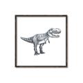 Picture of Gray Dino IV _GroupedProduct_Square_Mini_ _GroupedProduct_Square_Canvas_Framed_