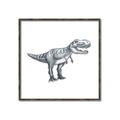 Picture of Gray Dino IV _GroupedProduct_Square_Mini_ _GroupedProduct_Square_Canvas_Framed_