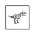 Picture of Gray Dino IV _GroupedProduct_Square_Mini_ _GroupedProduct_Square_Canvas_Framed_