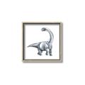 Picture of Gray Dino V _GroupedProduct_Square_Mini_ _GroupedProduct_Square_Canvas_Framed_