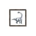 Picture of Gray Dino V _GroupedProduct_Square_Mini_ _GroupedProduct_Square_Canvas_Framed_