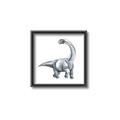 Picture of Gray Dino V _GroupedProduct_Square_Mini_ _GroupedProduct_Square_Canvas_Framed_