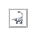 Picture of Gray Dino V _GroupedProduct_Square_Mini_ _GroupedProduct_Square_Canvas_Framed_
