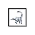 Picture of Gray Dino V _GroupedProduct_Square_Mini_ _GroupedProduct_Square_Canvas_Framed_
