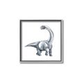 Picture of Gray Dino V _GroupedProduct_Square_Mini_ _GroupedProduct_Square_Canvas_Framed_