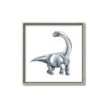 Picture of Gray Dino V _GroupedProduct_Square_Mini_ _GroupedProduct_Square_Canvas_Framed_