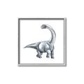 Picture of Gray Dino V _GroupedProduct_Square_Mini_ _GroupedProduct_Square_Canvas_Framed_
