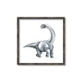Picture of Gray Dino V _GroupedProduct_Square_Mini_ _GroupedProduct_Square_Canvas_Framed_