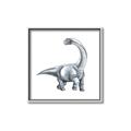 Picture of Gray Dino V _GroupedProduct_Square_Mini_ _GroupedProduct_Square_Canvas_Framed_