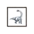 Picture of Gray Dino V _GroupedProduct_Square_Mini_ _GroupedProduct_Square_Canvas_Framed_