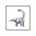 Picture of Gray Dino V _GroupedProduct_Square_Mini_ _GroupedProduct_Square_Canvas_Framed_