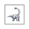 Picture of Gray Dino V _GroupedProduct_Square_Mini_ _GroupedProduct_Square_Canvas_Framed_