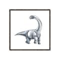 Picture of Gray Dino V _GroupedProduct_Square_Mini_ _GroupedProduct_Square_Canvas_Framed_