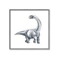 Picture of Gray Dino V _GroupedProduct_Square_Mini_ _GroupedProduct_Square_Canvas_Framed_