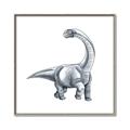 Picture of Gray Dino V _GroupedProduct_Square_Mini_ _GroupedProduct_Square_Canvas_Framed_