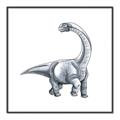 Picture of Gray Dino V _GroupedProduct_Square_Mini_ _GroupedProduct_Square_Canvas_Framed_