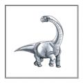 Picture of Gray Dino V _GroupedProduct_Square_Mini_ _GroupedProduct_Square_Canvas_Framed_