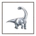 Picture of Gray Dino V _GroupedProduct_Square_Mini_ _GroupedProduct_Square_Canvas_Framed_