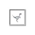 Picture of Gray Dino VI _GroupedProduct_Square_Mini_ _GroupedProduct_Square_Canvas_Framed_