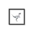 Picture of Gray Dino VI _GroupedProduct_Square_Mini_ _GroupedProduct_Square_Canvas_Framed_