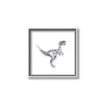 Picture of Gray Dino VI _GroupedProduct_Square_Mini_ _GroupedProduct_Square_Canvas_Framed_