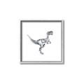 Picture of Gray Dino VI _GroupedProduct_Square_Mini_ _GroupedProduct_Square_Canvas_Framed_