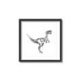 Picture of Gray Dino VI _GroupedProduct_Square_Mini_ _GroupedProduct_Square_Canvas_Framed_