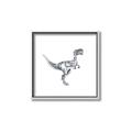 Picture of Gray Dino VI _GroupedProduct_Square_Mini_ _GroupedProduct_Square_Canvas_Framed_
