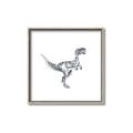 Picture of Gray Dino VI _GroupedProduct_Square_Mini_ _GroupedProduct_Square_Canvas_Framed_
