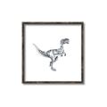 Picture of Gray Dino VI _GroupedProduct_Square_Mini_ _GroupedProduct_Square_Canvas_Framed_