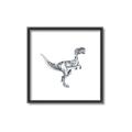 Picture of Gray Dino VI _GroupedProduct_Square_Mini_ _GroupedProduct_Square_Canvas_Framed_