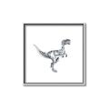 Picture of Gray Dino VI _GroupedProduct_Square_Mini_ _GroupedProduct_Square_Canvas_Framed_